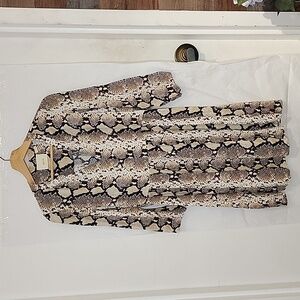 Maeve by‎ Anthropology Juno Snake Print Mini Dress size M